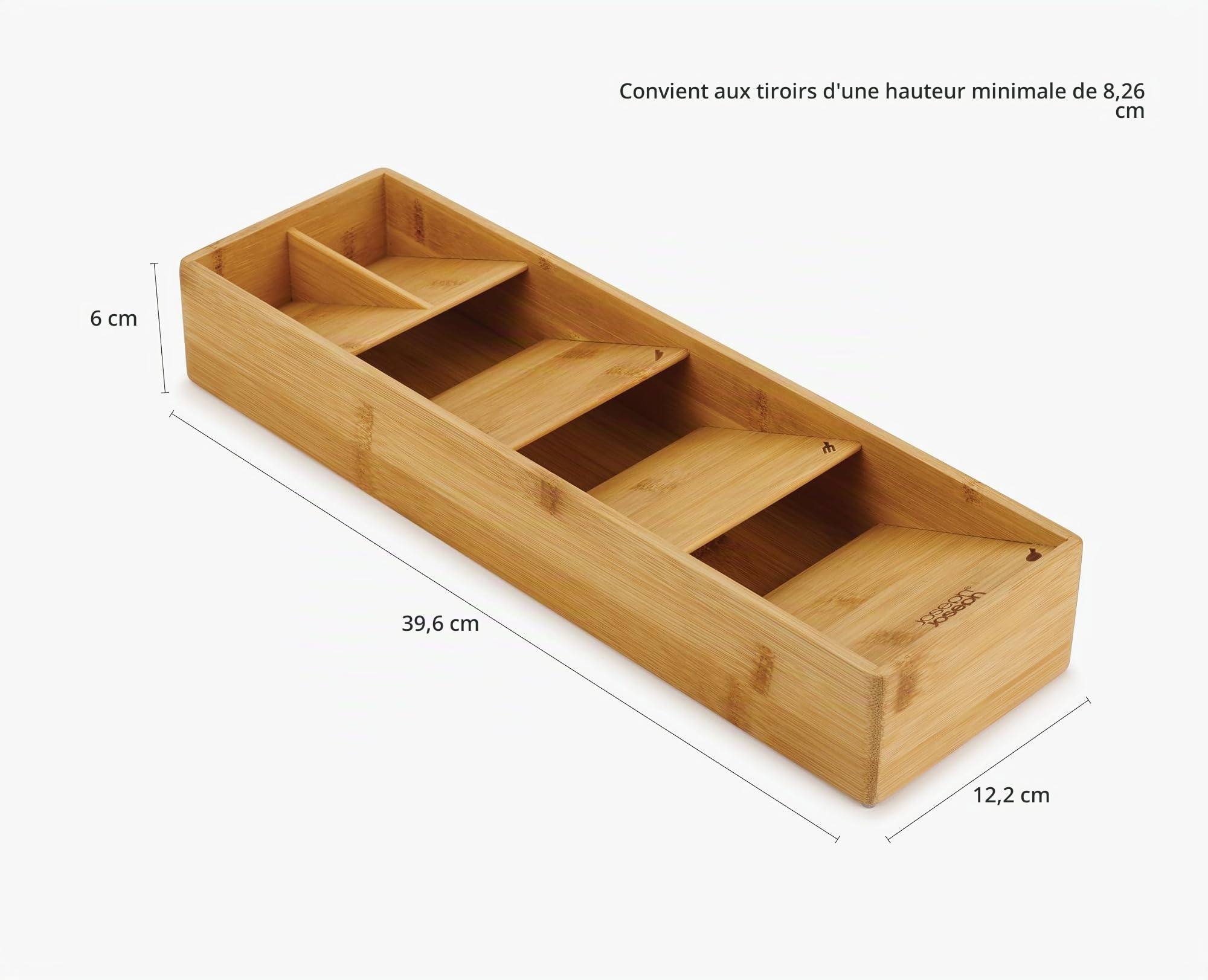 joseph-joseph-drawerstore-organisateur-de-tiroir-range-couverts-empilable-en-bam image 2