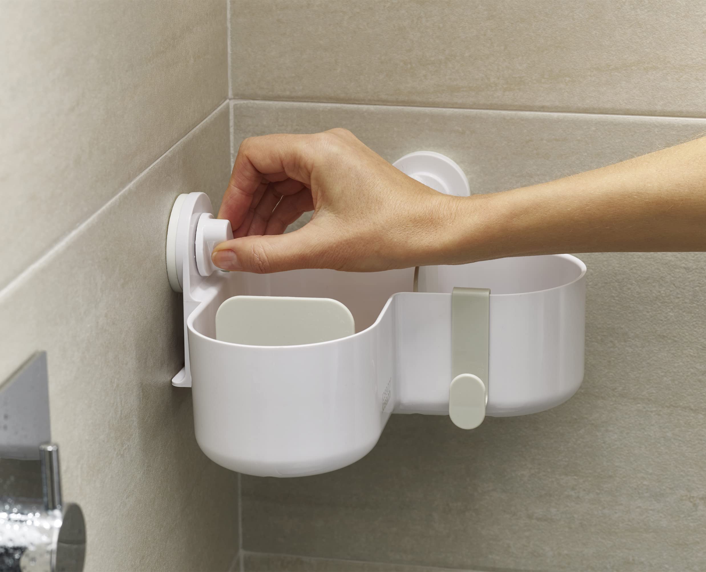 joseph-joseph-duo-organiseur-d-tag-re-de-douche-d-angle-ventouses-rangement-de-s image 3