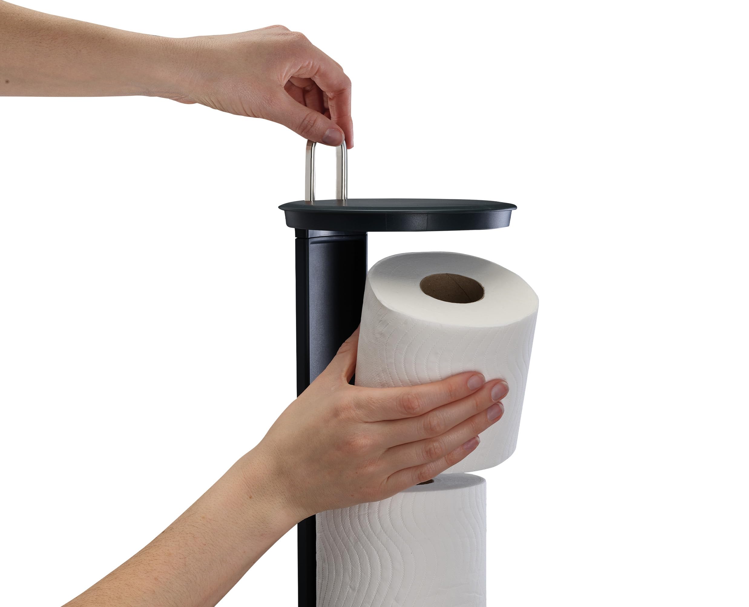 joseph-joseph-easystore-luxe-porte-rouleau-de-papier-toilette-en-acier-inoxydabl image 4
