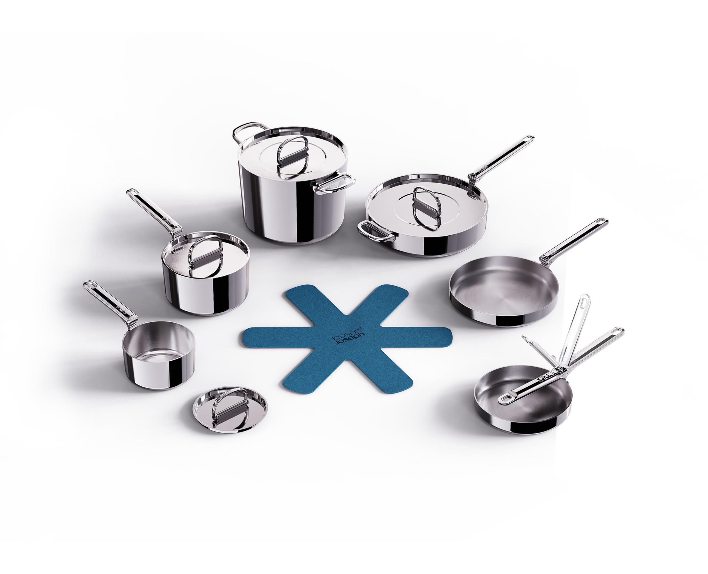 joseph-joseph-space-steel-set-de-3-casseroles-inox-empilables-avec-poign-es-raba image 8