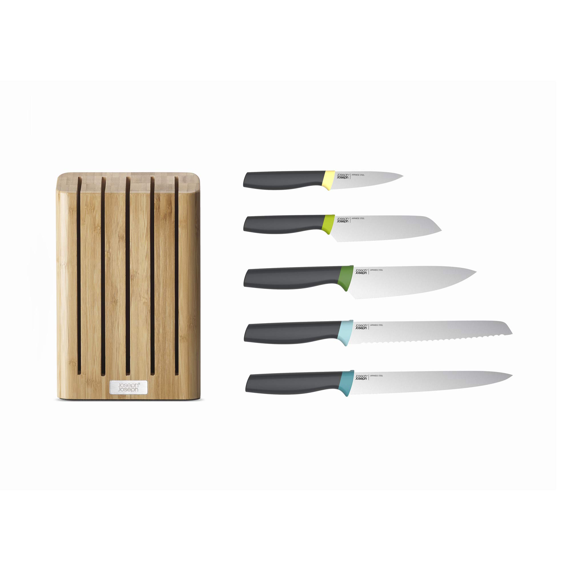 joseph-joseph-elevate-set-de-5-couteaux-de-cuisine-acier-inoxydable-japonais-ave image 3