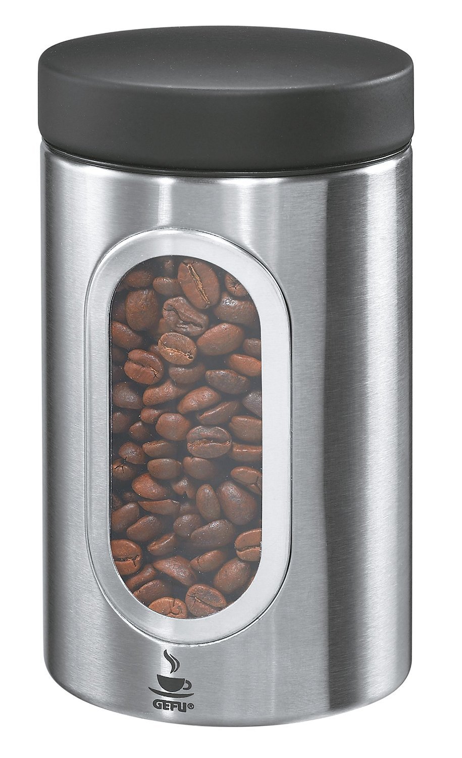 gefu-bo-te-caf-piero-250-g-acier-inoxydable-avec-fermeture-clic-et-fen-tre-de-ni image 2