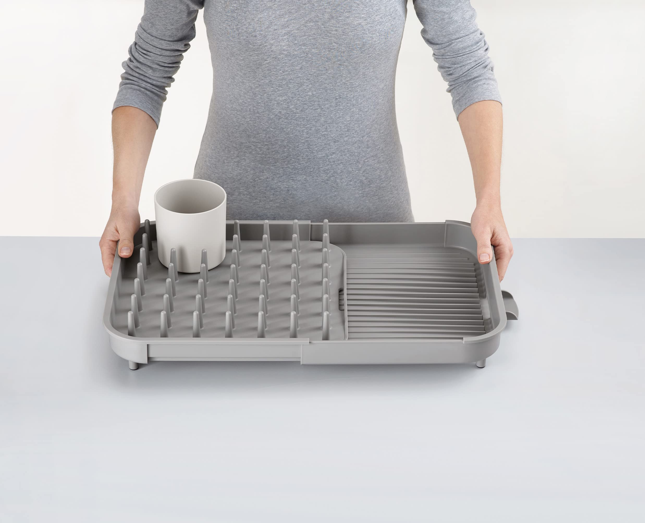joseph-joseph-duo-s-choir-vaisselle-extensible-gris-avec-pot-ustensiles-et-bec-d image 3