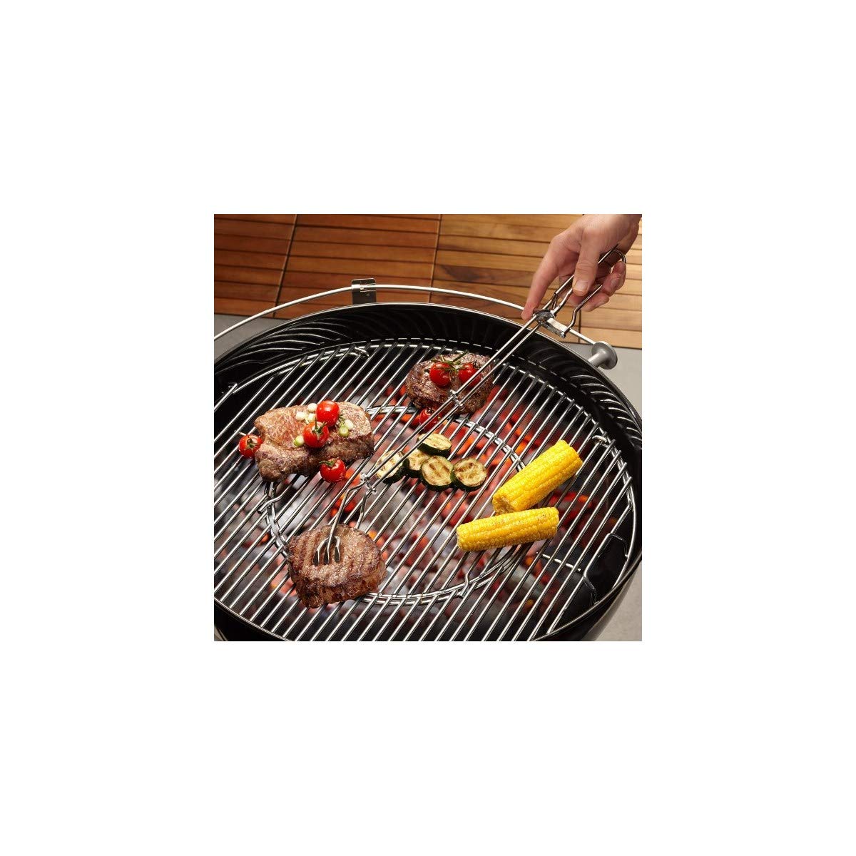 gefu-ge89244-pince-viande-barbecue-en-acier-inoxydable-56-5-cm-grande-longueur-p image 2