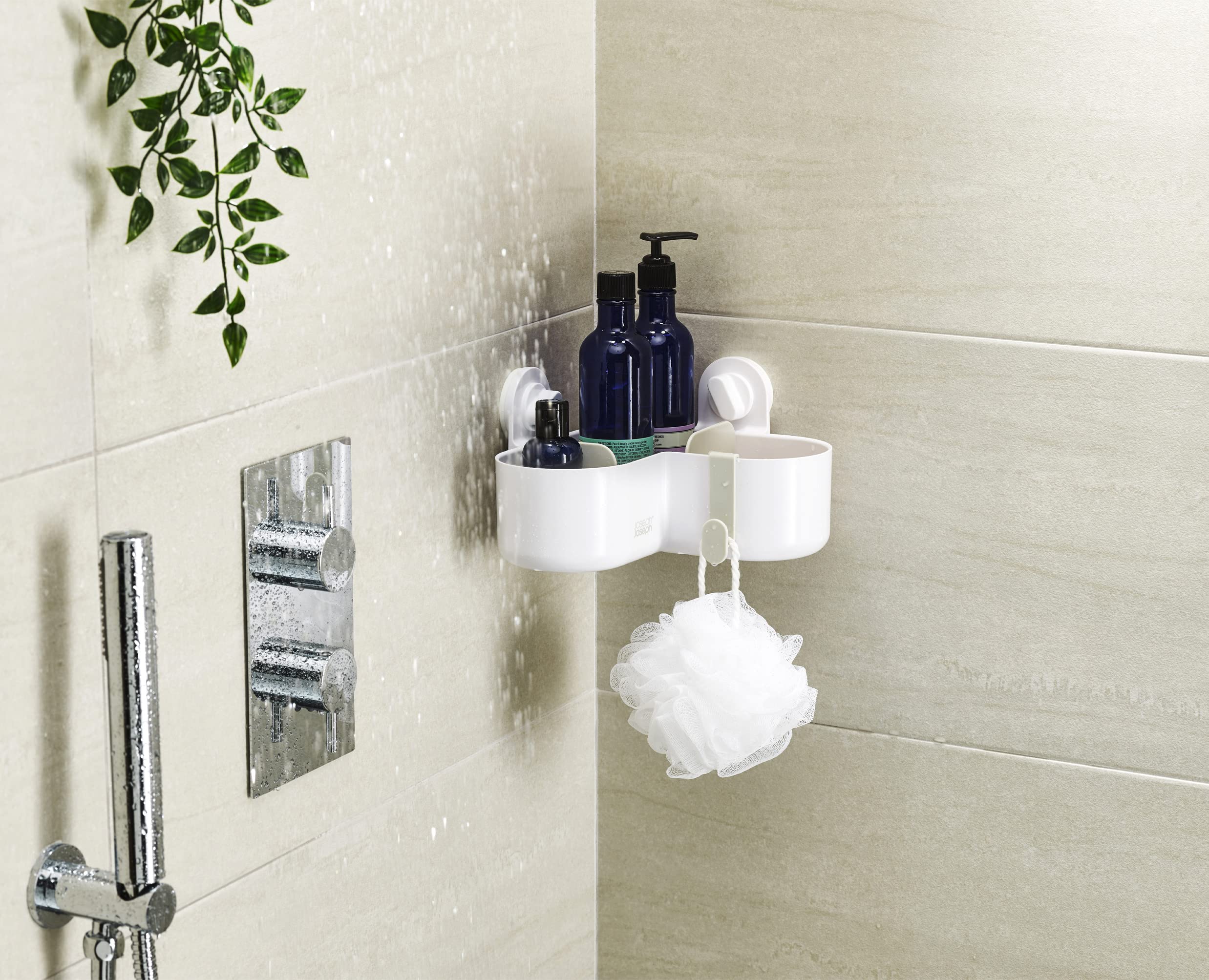 joseph-joseph-duo-organiseur-d-tag-re-de-douche-d-angle-ventouses-rangement-de-s image 7