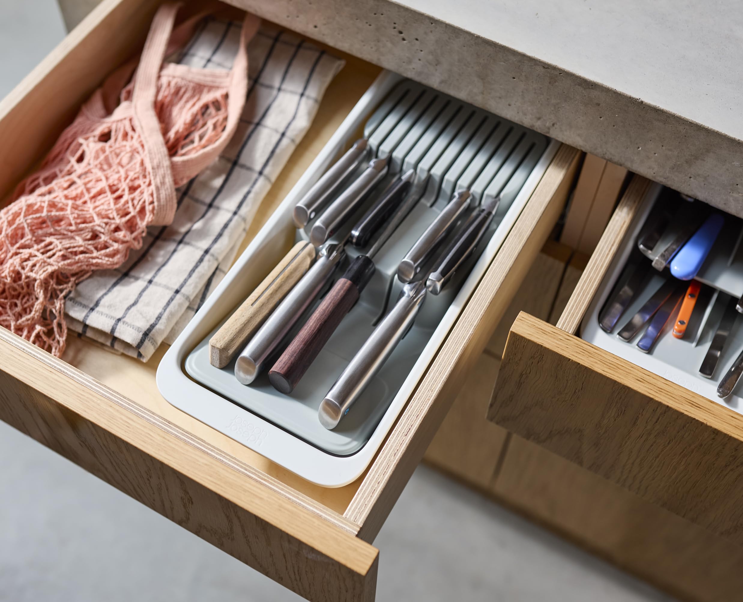 joseph-joseph-drawerstore-organiseur-de-tiroir-2-niveaux-pour-couteaux-d-montabl image 3