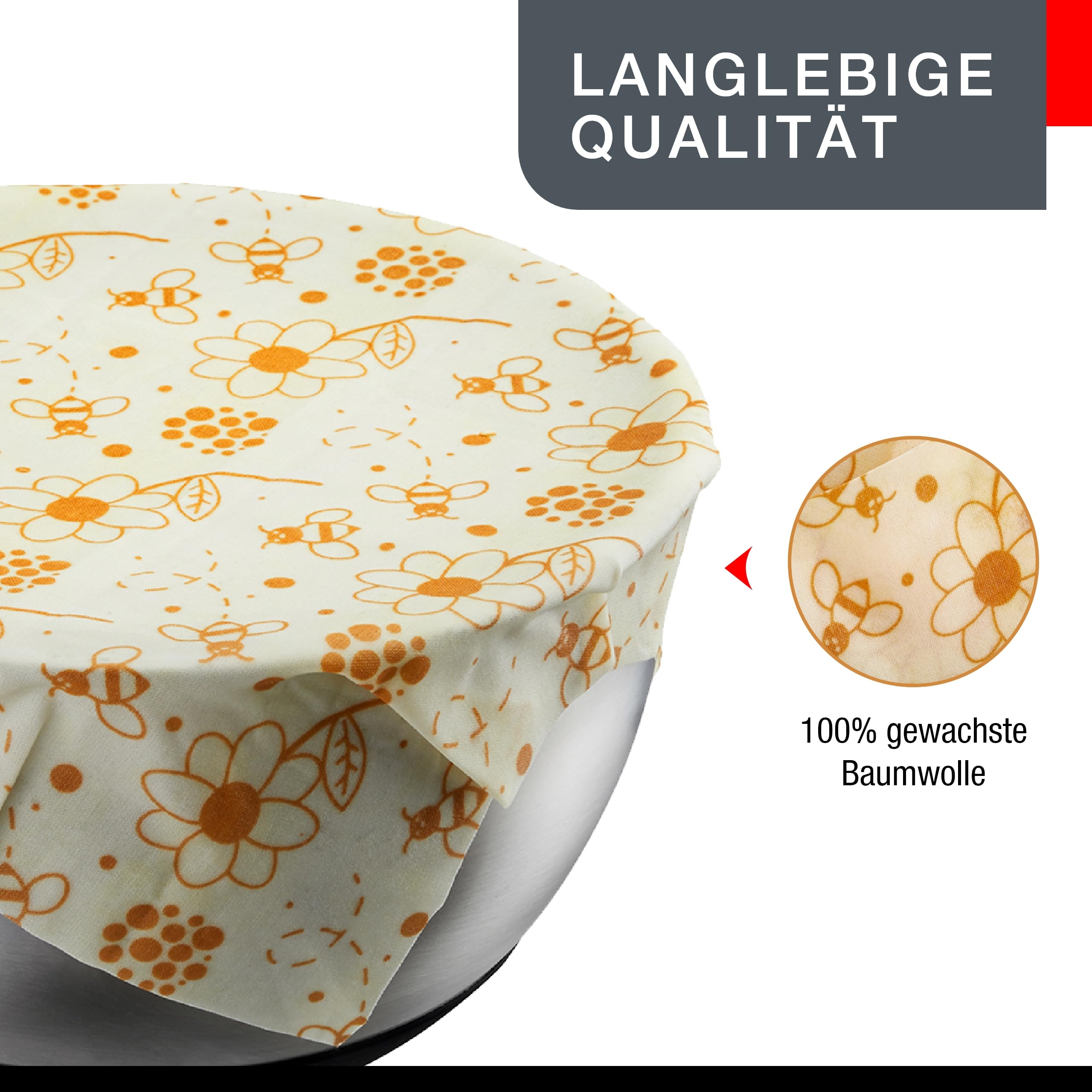 gefu-12714-beeway-lot-de-3-pansements-en-cire-d-abeille-pour-emballages-alimenta image 5