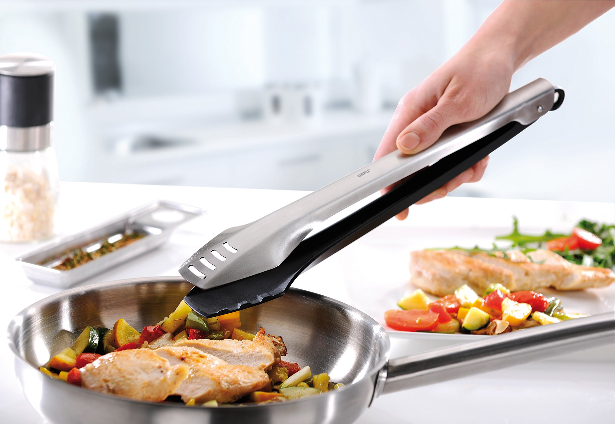 gefu-duo-pince-de-cuisine-et-barbecue-inox-35-cm-t-te-inox-nylon-antiadh-sif-sys image 2