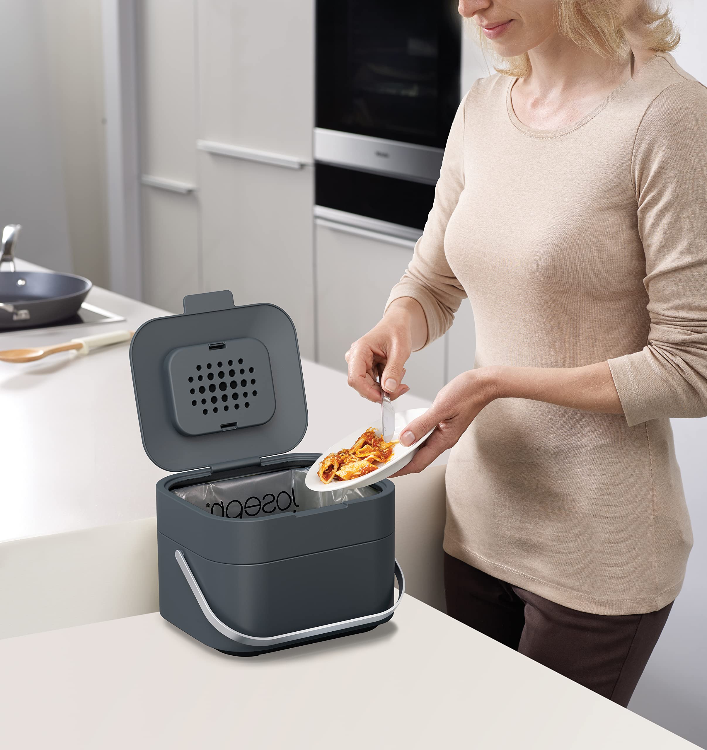 joseph-joseph-stack-4-poubelle-compost-de-cuisine-4-l-avec-couvercle-et-filtre-a image 5