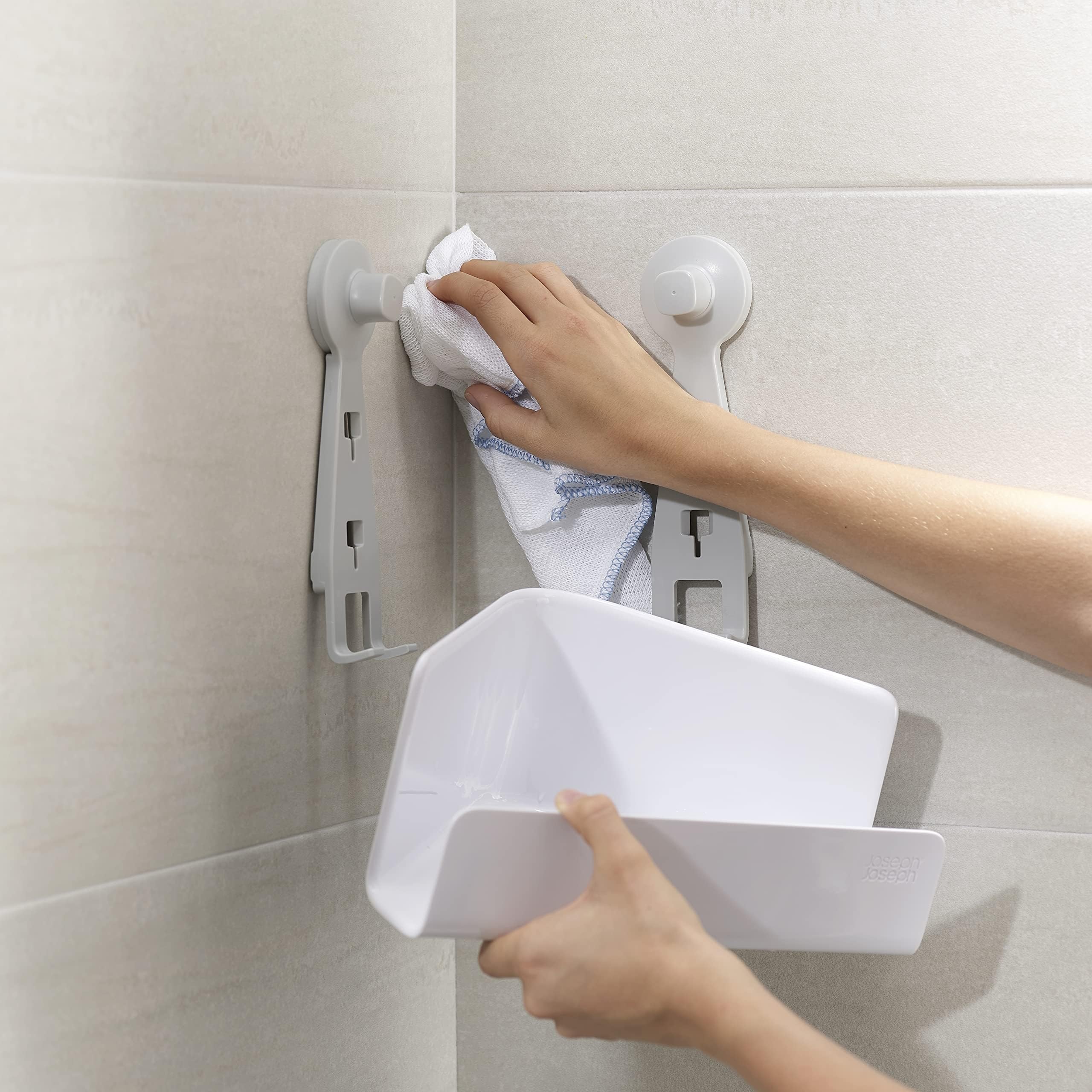joseph-joseph-easystore-lot-de-2-paniers-de-douche-d-angle-auto-drainants-sans-p image 4