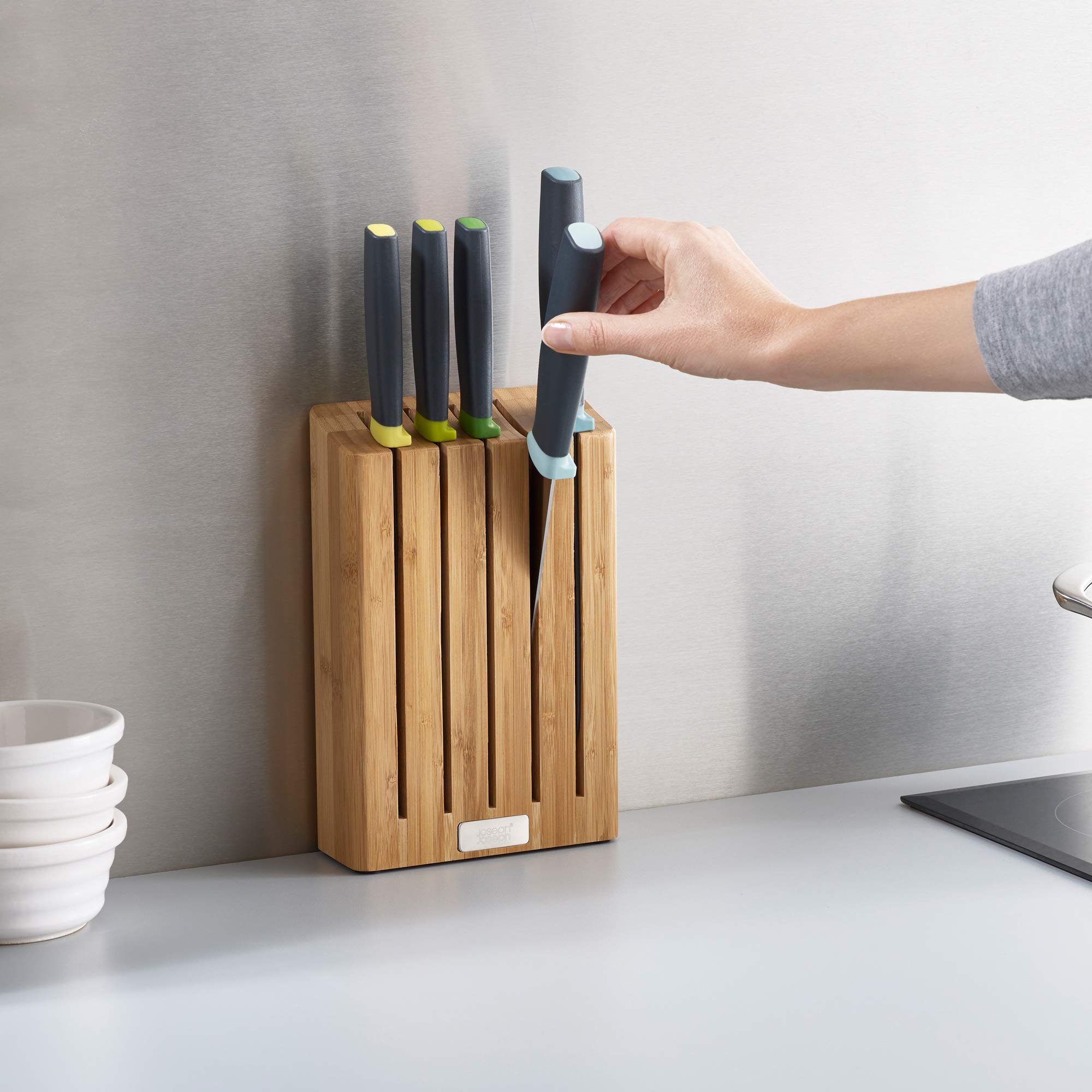 joseph-joseph-elevate-set-de-5-couteaux-de-cuisine-acier-inoxydable-japonais-ave image 4