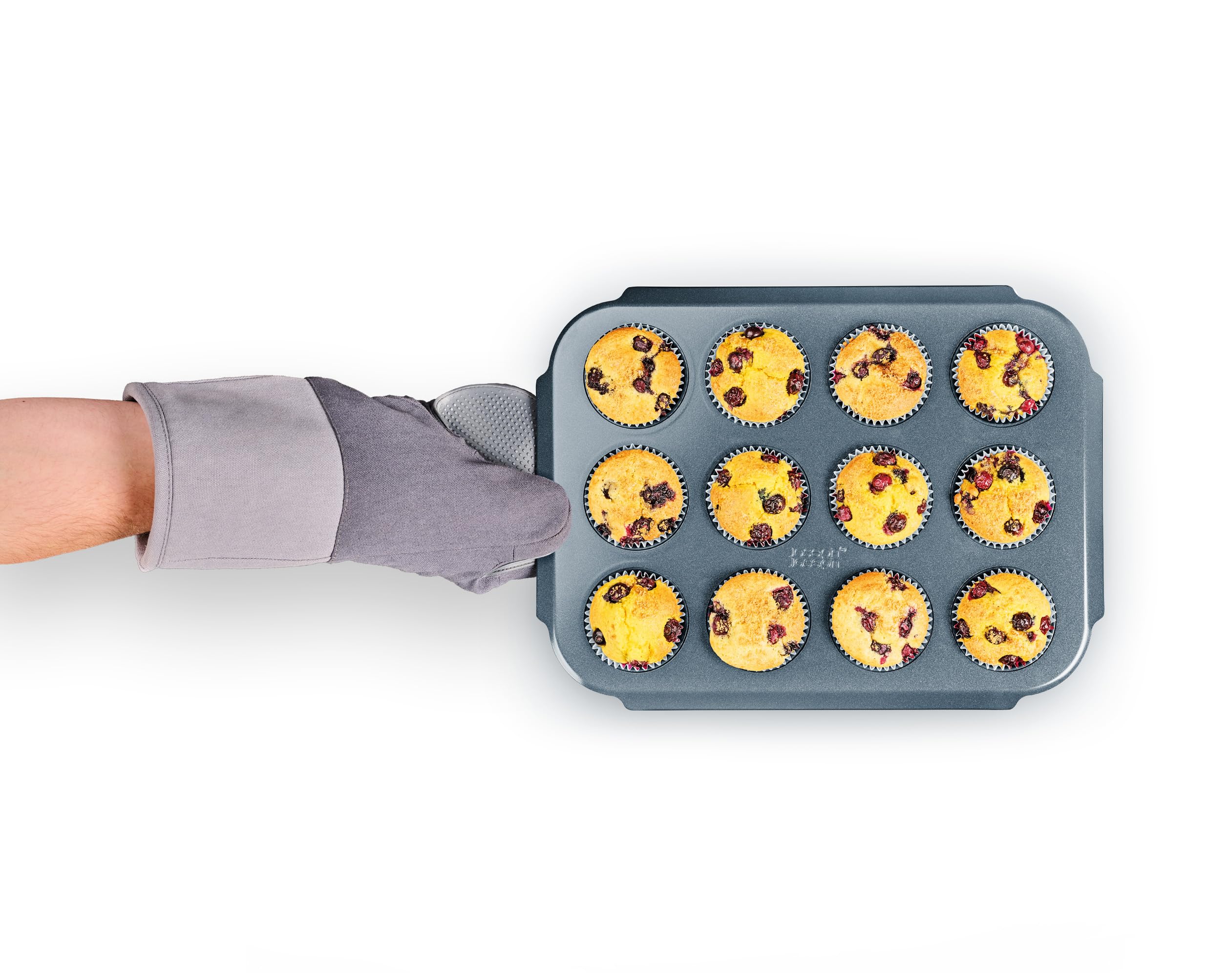 joseph-joseph-nest-plaque-muffins-antiadh-sive-12-tasses-en-acier-au-carbone-poi image 2