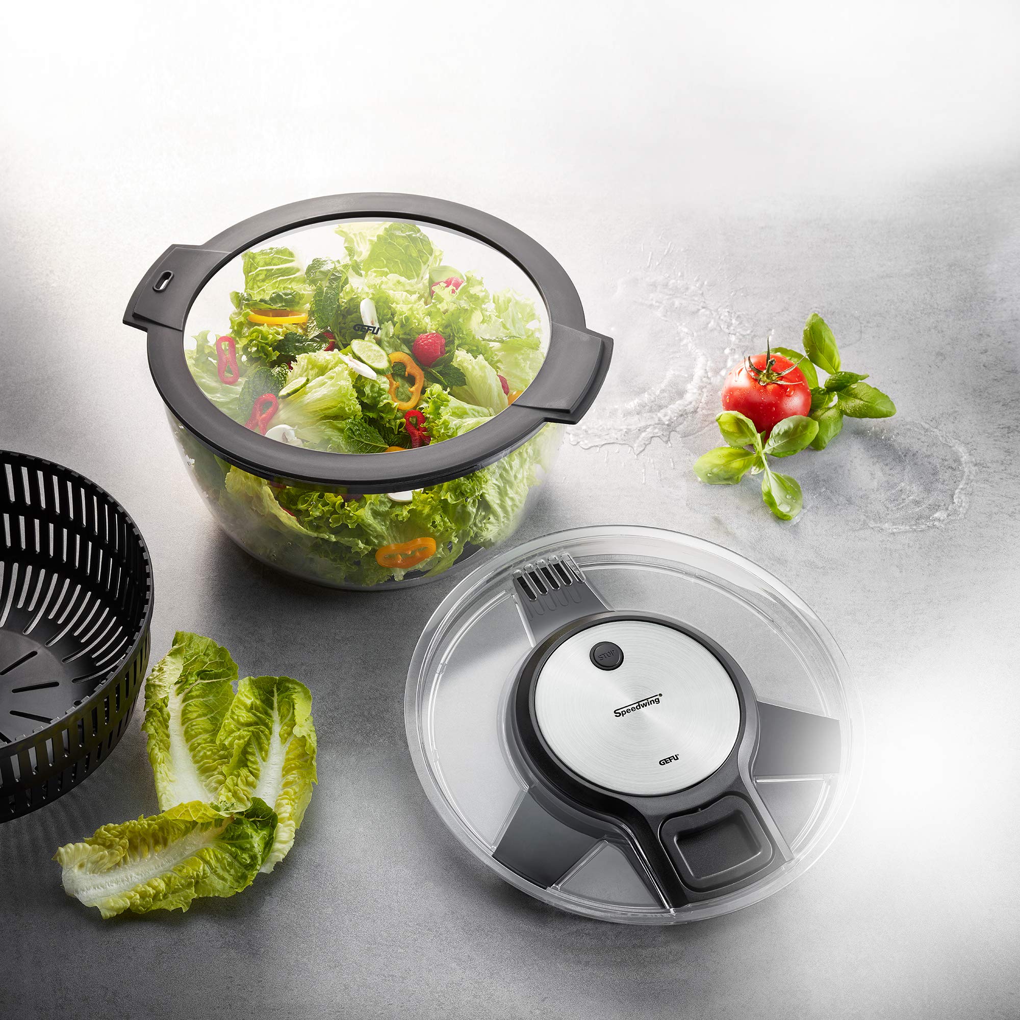 gefu-speedwing-00163-essoreuse-salade-avec-couvercle-fra-cheur image 2