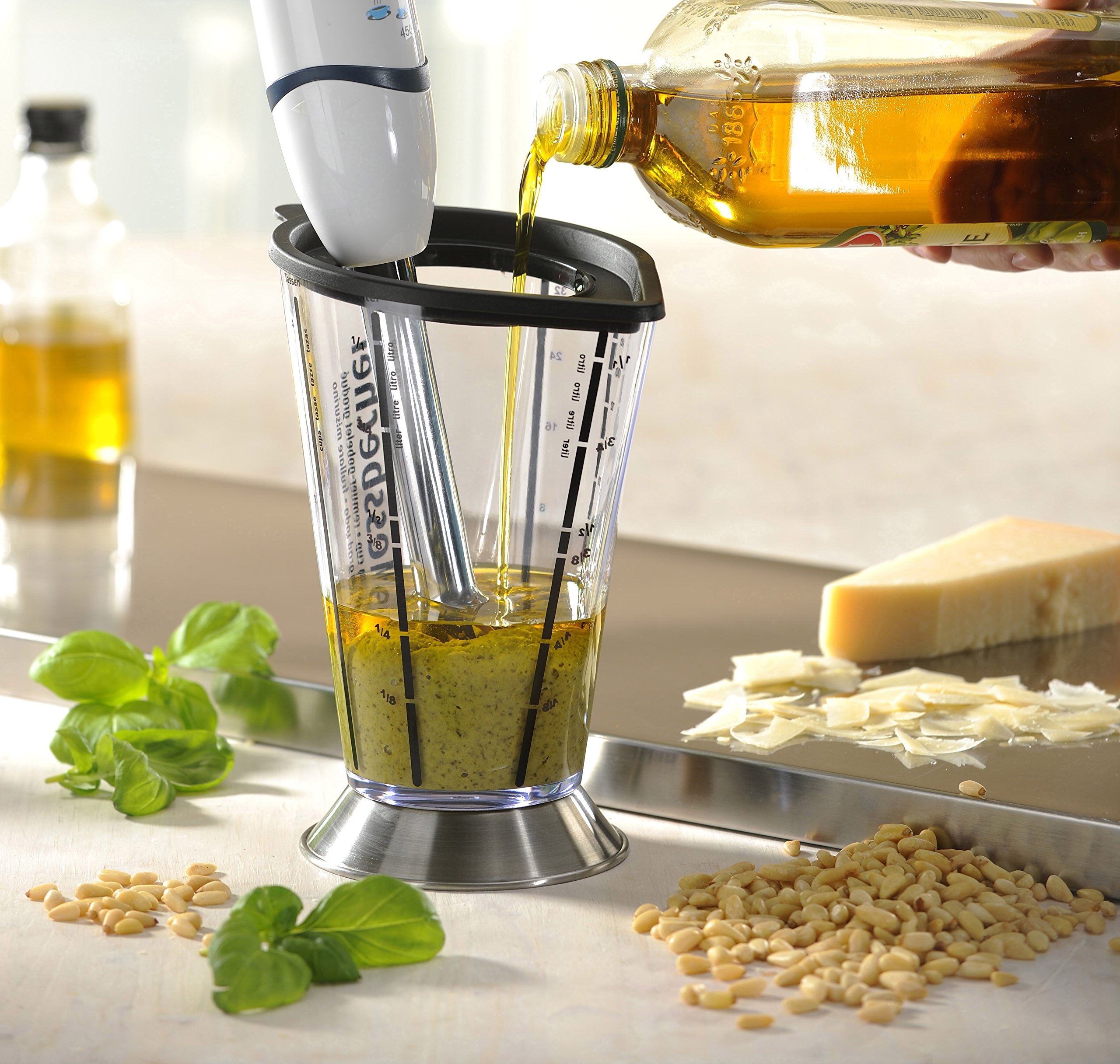 gefu-ge14460-misuro-doseur-shaker-mesureur-1000-ml-avec-socle-inox-et-couvercle- image 4